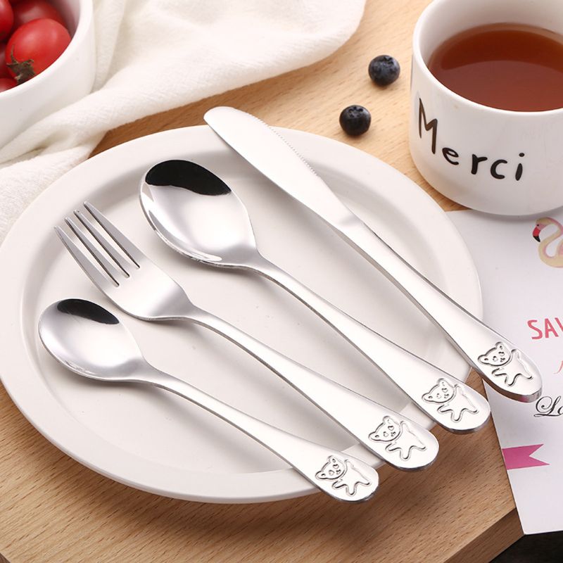 4 Pcs/set Baby Teaspoon Spoon  - Baby Food Utensils Set recension och pris