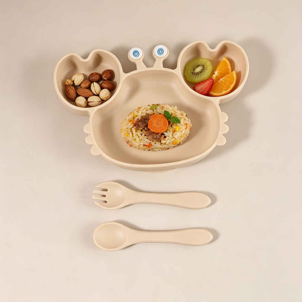 Cute Crab Shaped Silicone Baby - Baby Food Menu recension och pris