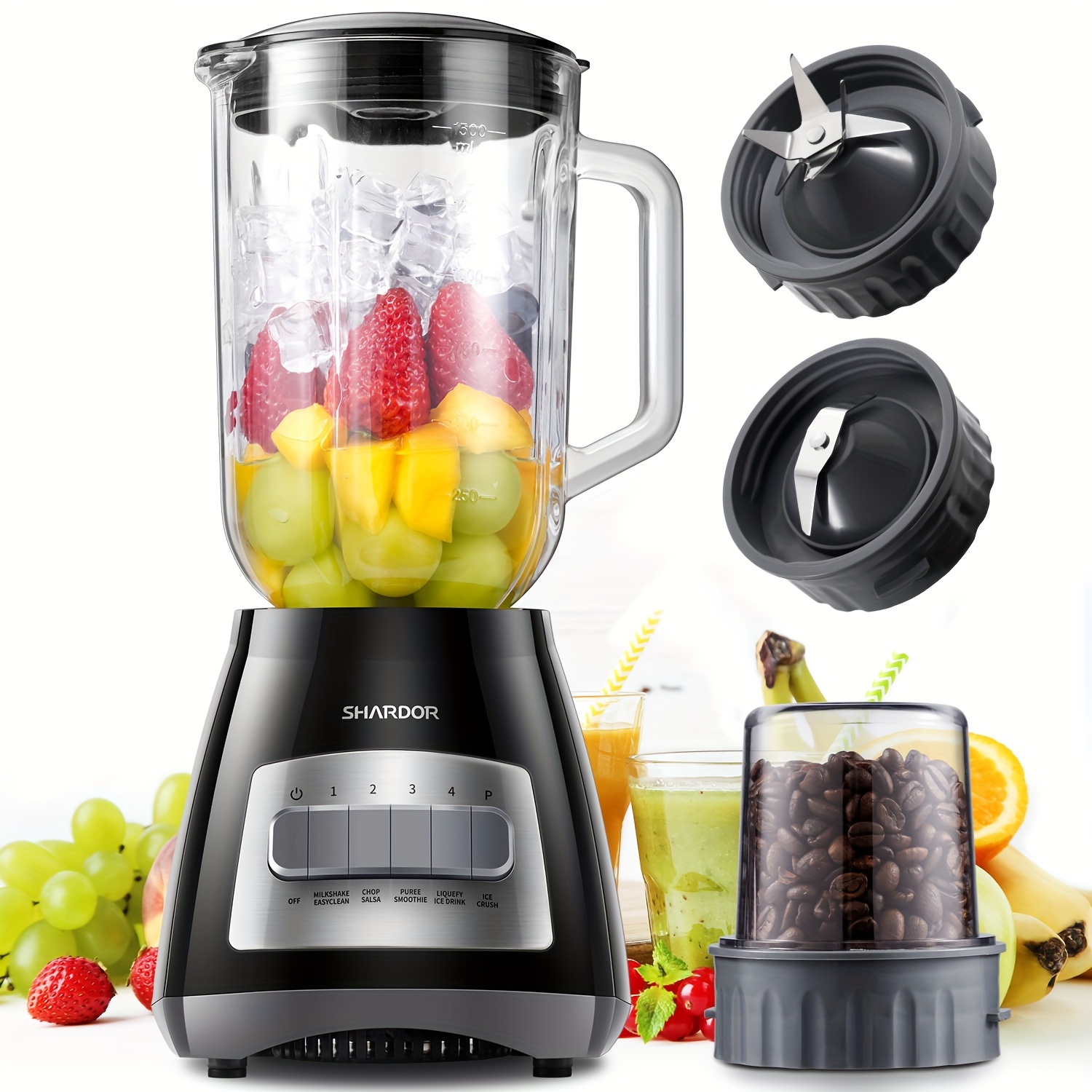 Smoothie Blender with 52 oz Gl - Baby Food Glass Jar recension och pris