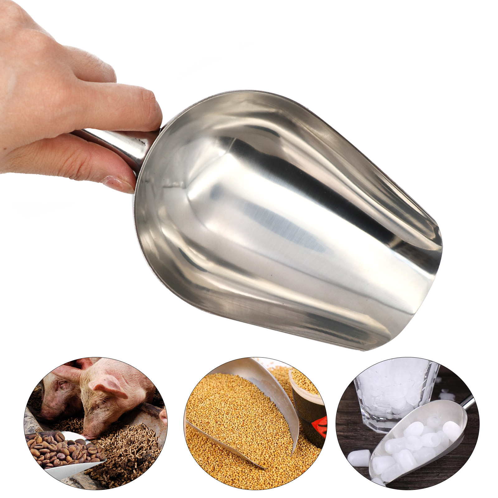 Pet Food Shovel Stainless Stee - Self Feed Spoon recension och pris