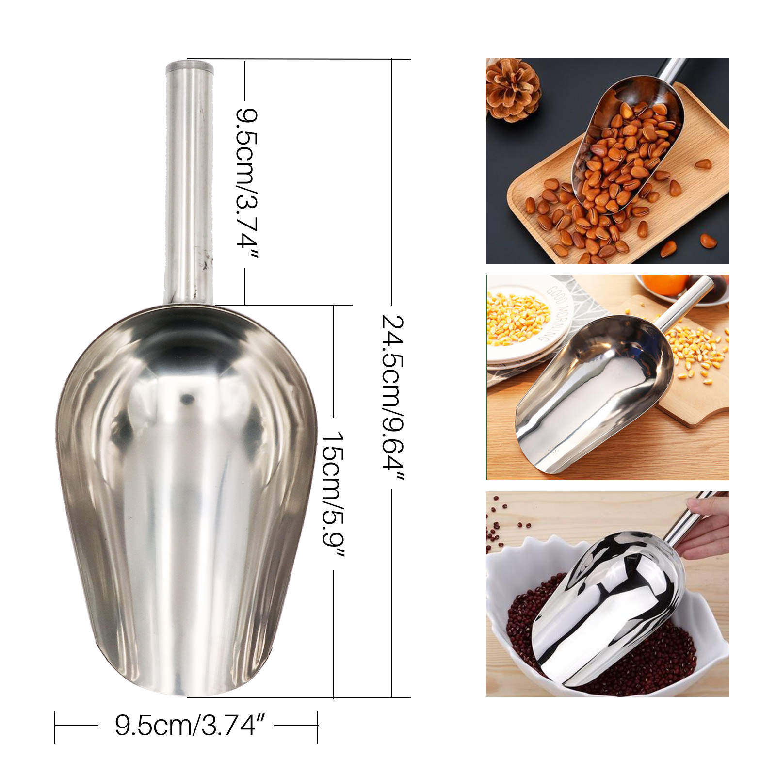 Pet Food Shovel Stainless Stee - Self Feed Spoon recension och pris