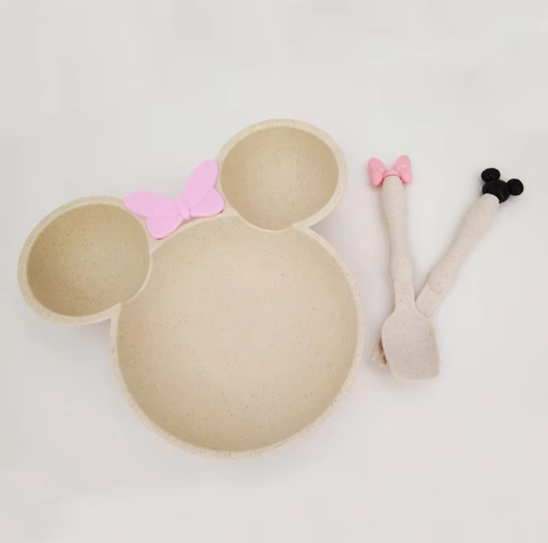 3Pcs/set Wheat Straw Baby Dish - Baby Food Menu recension och pris