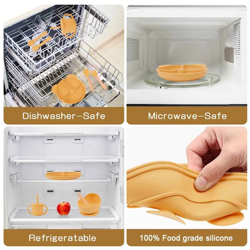New Baby Feeding Plate Sets Su - Baby Food Menu recension och pris
