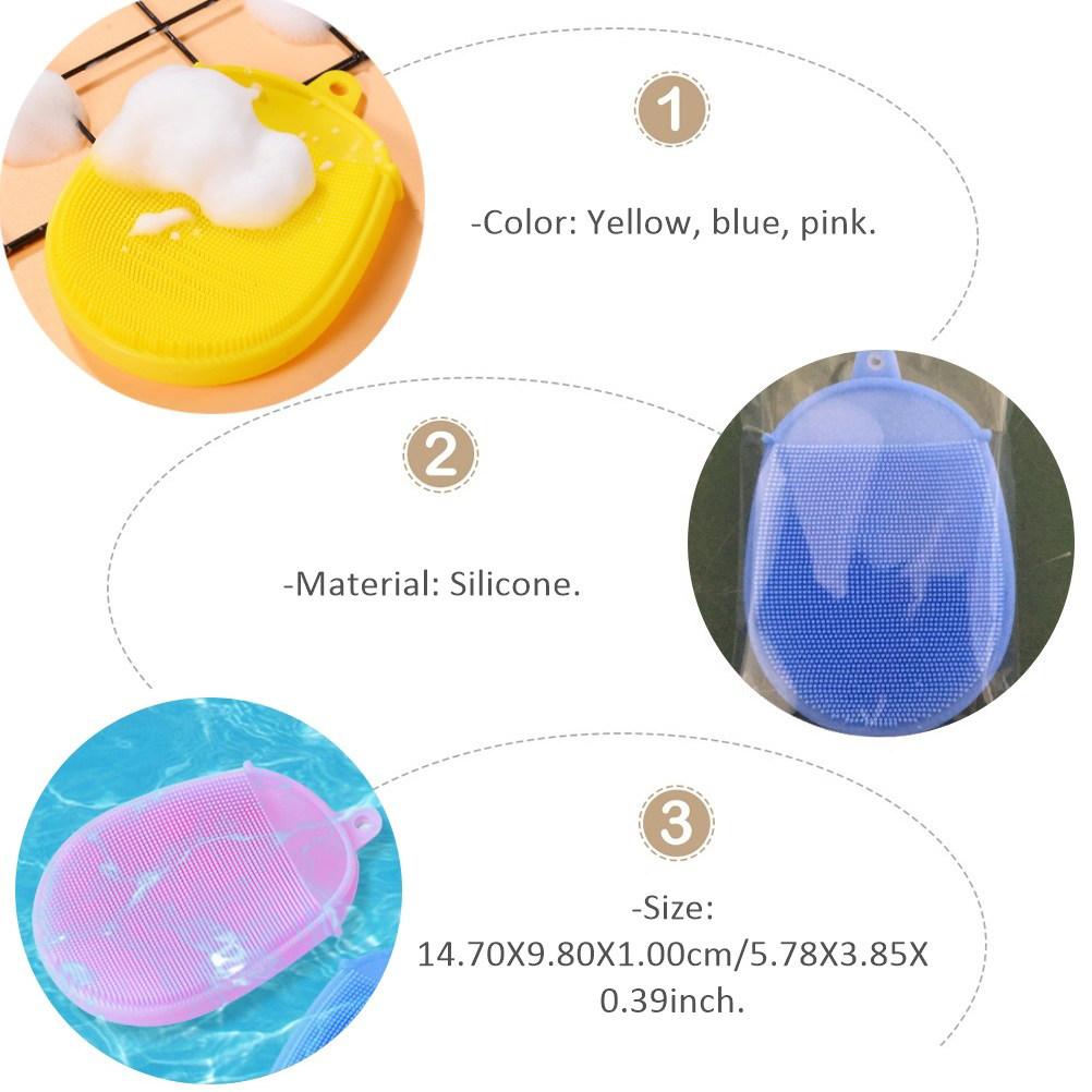 3Pcs Baby Bath Massage Brush S - Dry Food Baby recension och pris