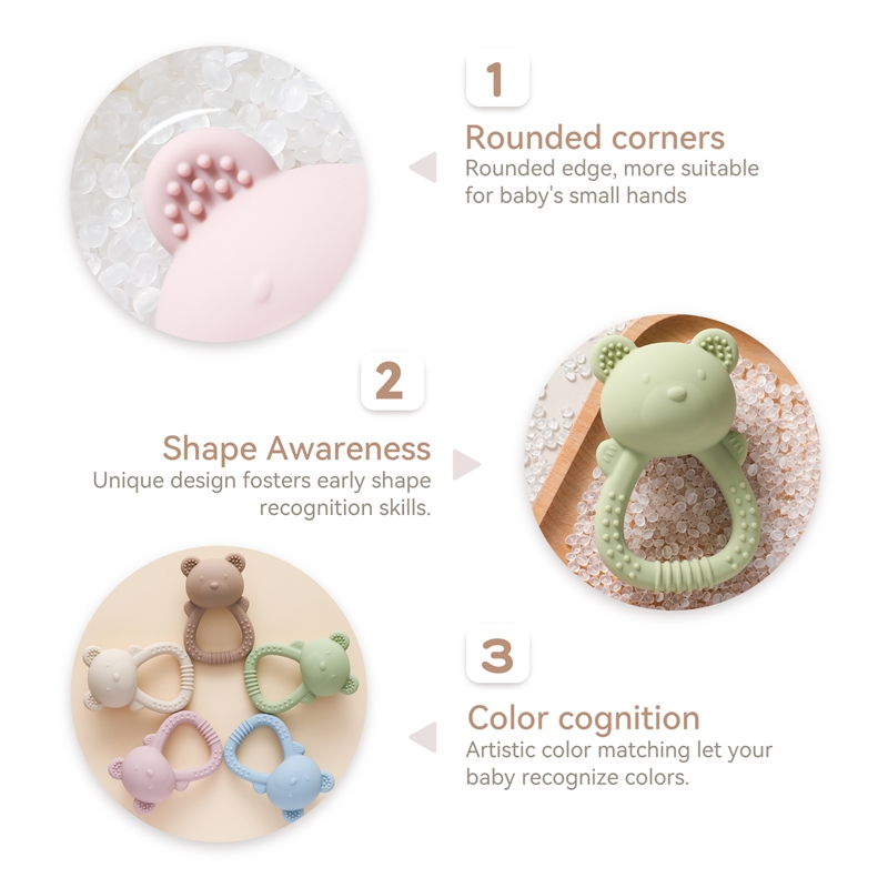 Silicone Teether for Babies Fo - Baby Food Natural recension och pris