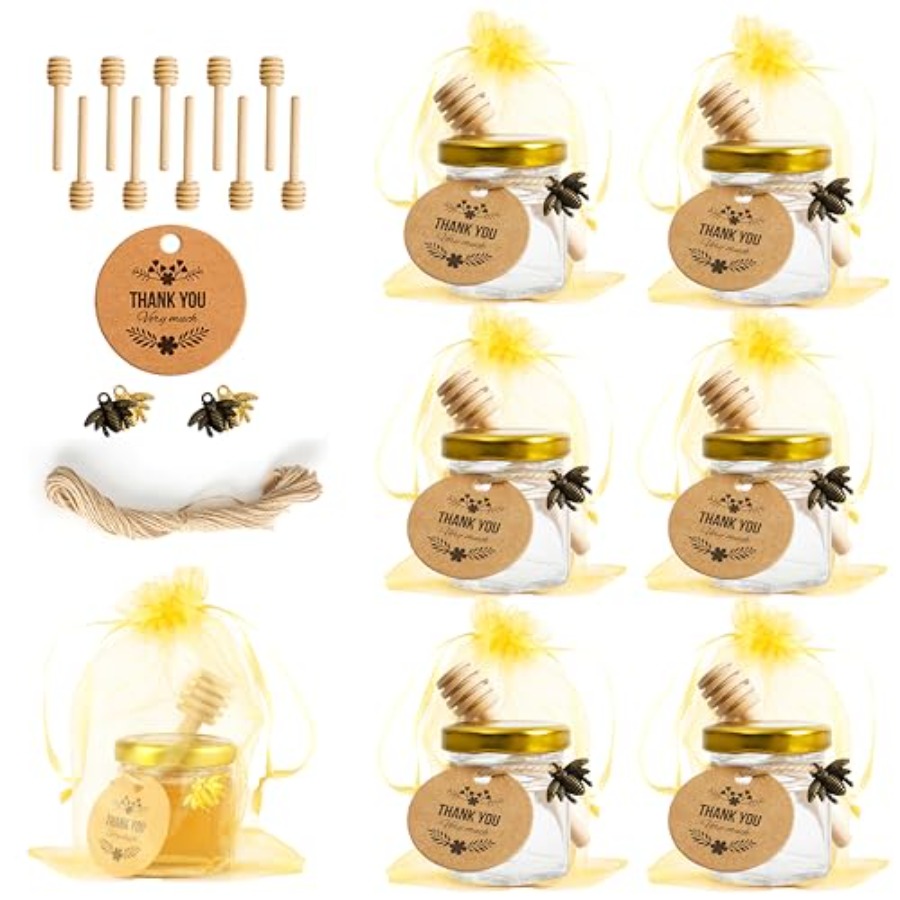 1.5oz 6Pack Mini Glass Hexagon - Baby Food Glass Jar recension och pris