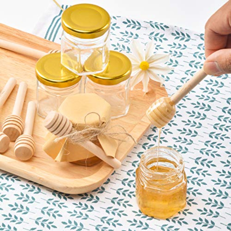 1.5oz 6Pack Mini Glass Hexagon - Baby Food Glass Jar recension och pris