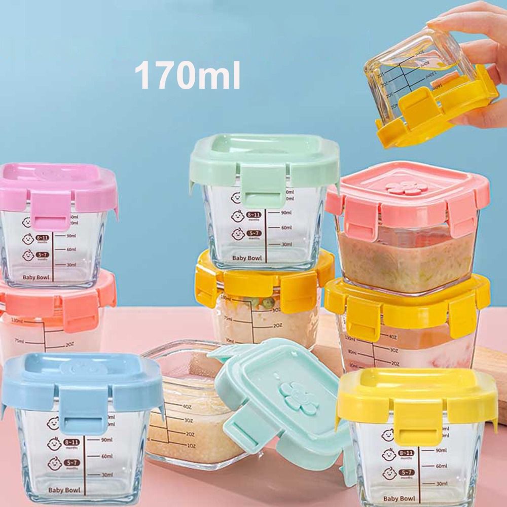 170ml Glass Food Storage Box F - Baby Food Glass Jar recension och pris