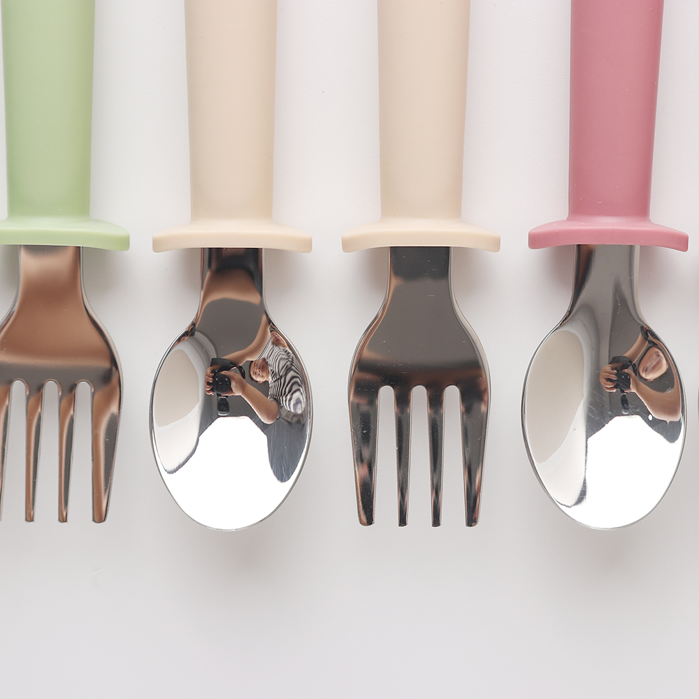 Custom Long Handle Silicone Sp - Baby Food Utensils Set recension och pris