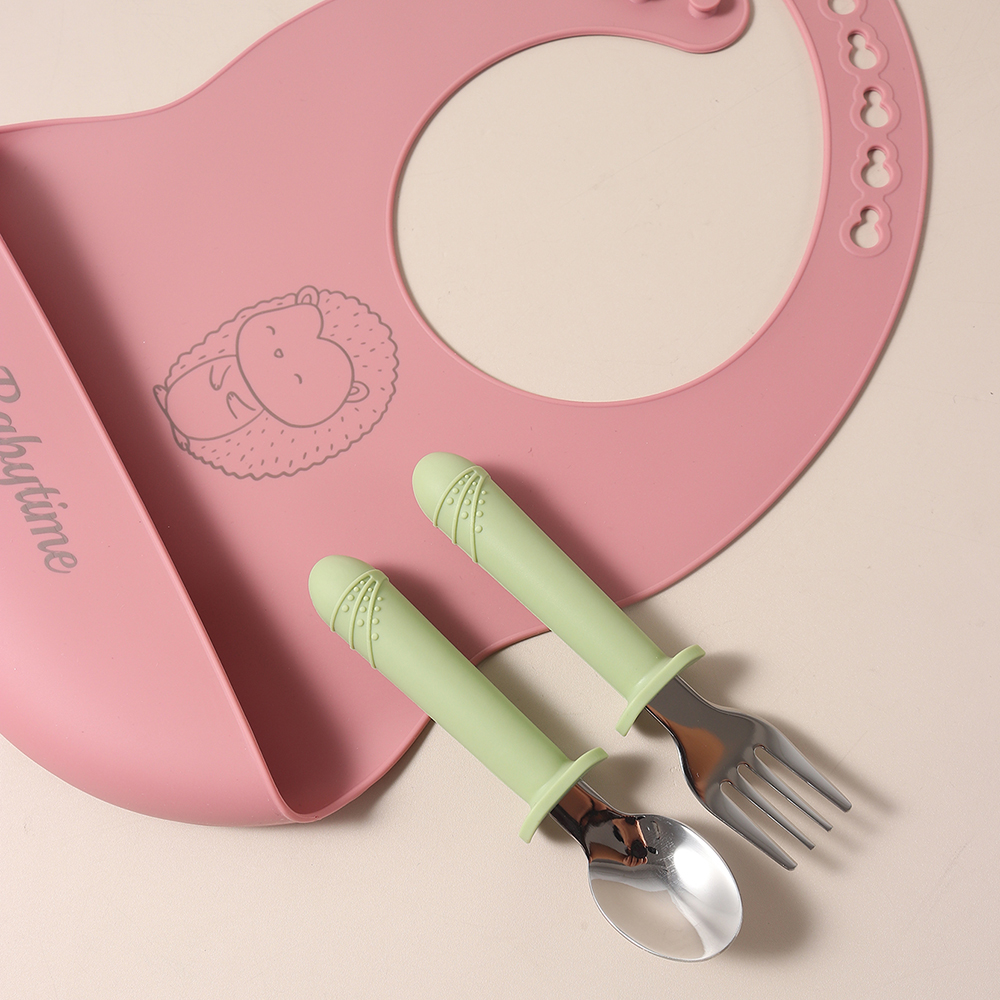 Custom Long Handle Silicone Sp - Baby Food Utensils Set recension och pris