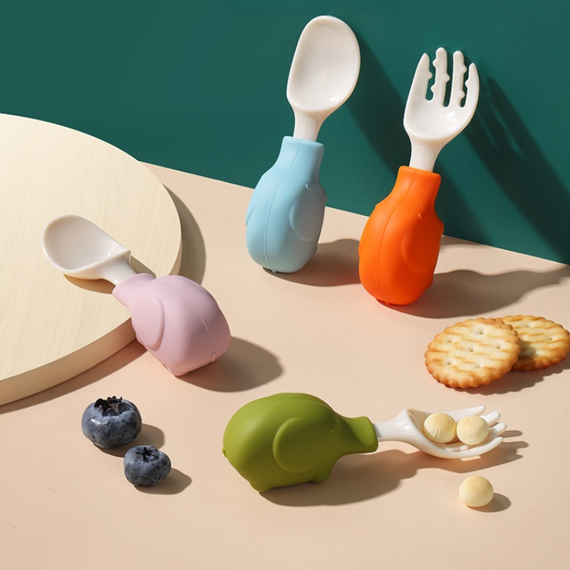 Elephant Baby Utensils Set Foo - Baby Food Utensils Set recension och pris