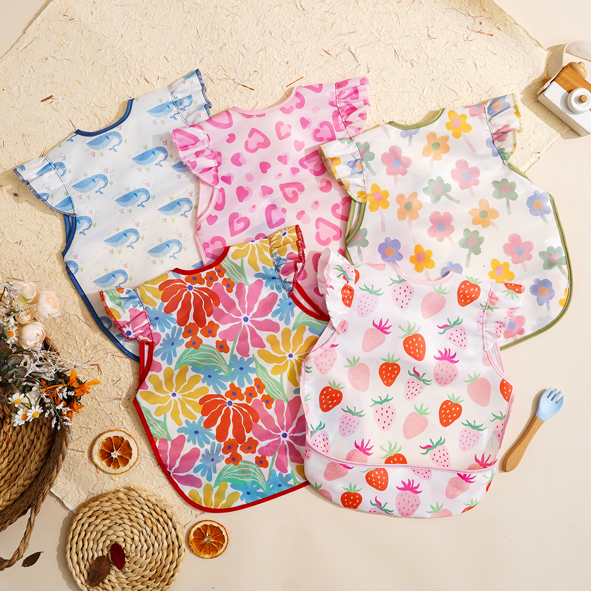 Happyflute 1 Pc Sleeveless Bib - Baby Food Equipment recension och pris