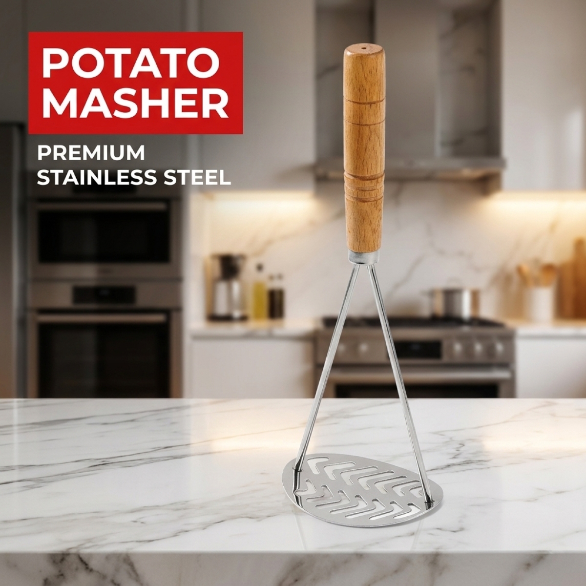 Stainless Steel Potato Masher– - Baby Food Healthy recension och pris