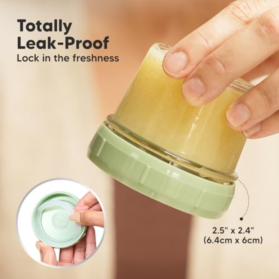 KeaBabies 6pk 4oz Glass Baby F - Baby Food Glass Jar recension och pris