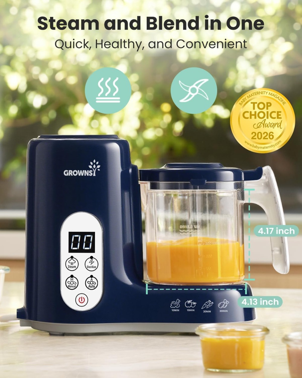 Baby Food Maker with Steam Bas - Baby Food Healthy recension och pris