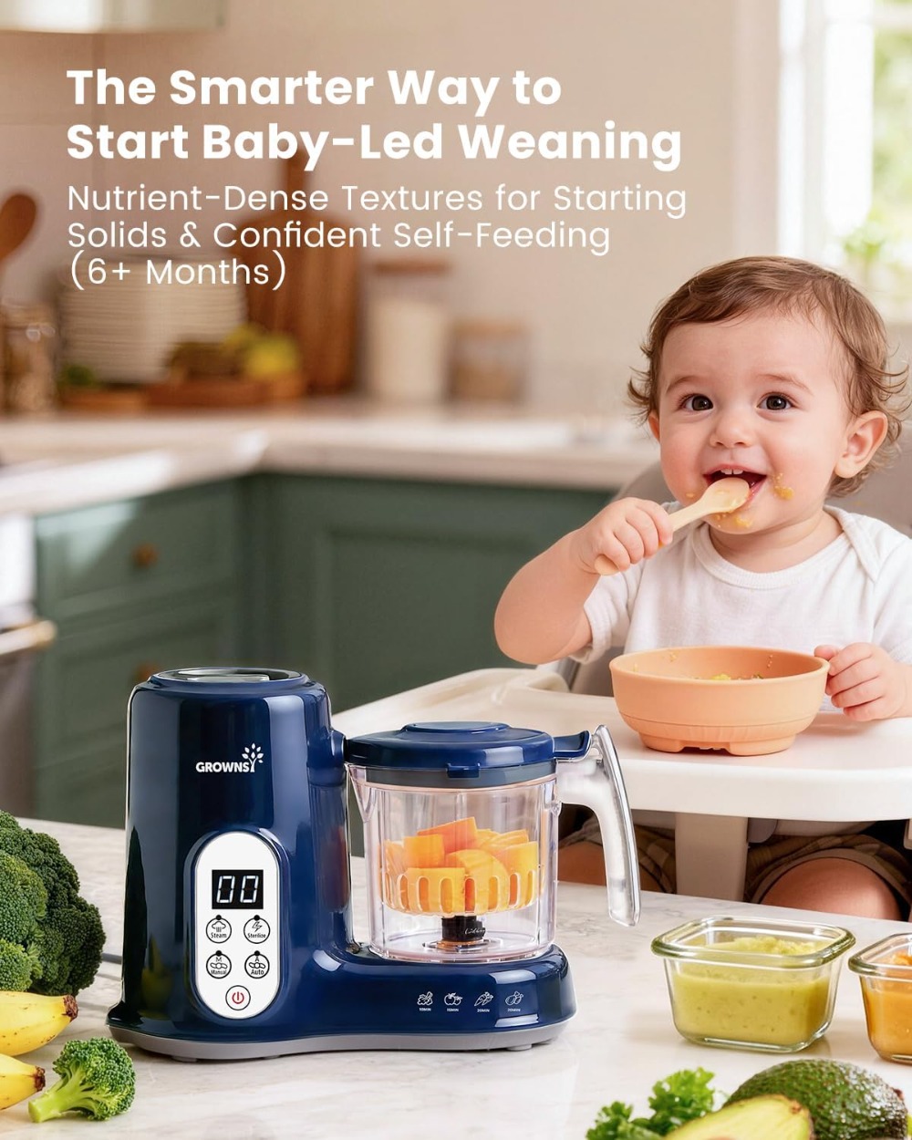 Baby Food Maker with Steam Bas - Baby Food Healthy recension och pris