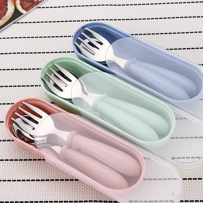 Infant Food Feeding Spoon Fork - Baby Food Utensils Set recension och pris