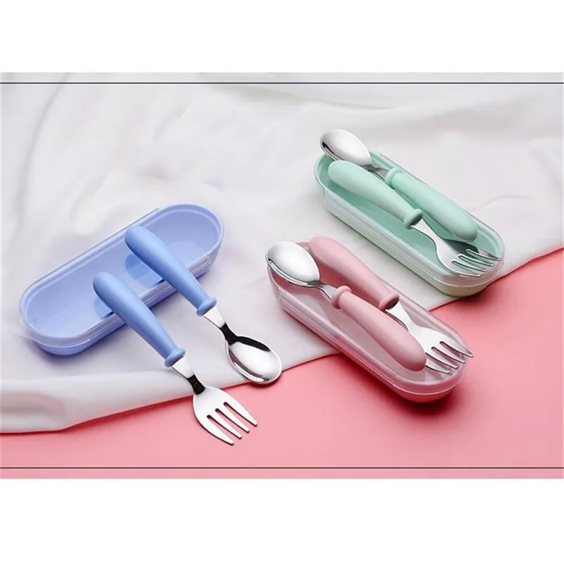 Infant Food Feeding Spoon Fork - Baby Food Utensils Set recension och pris