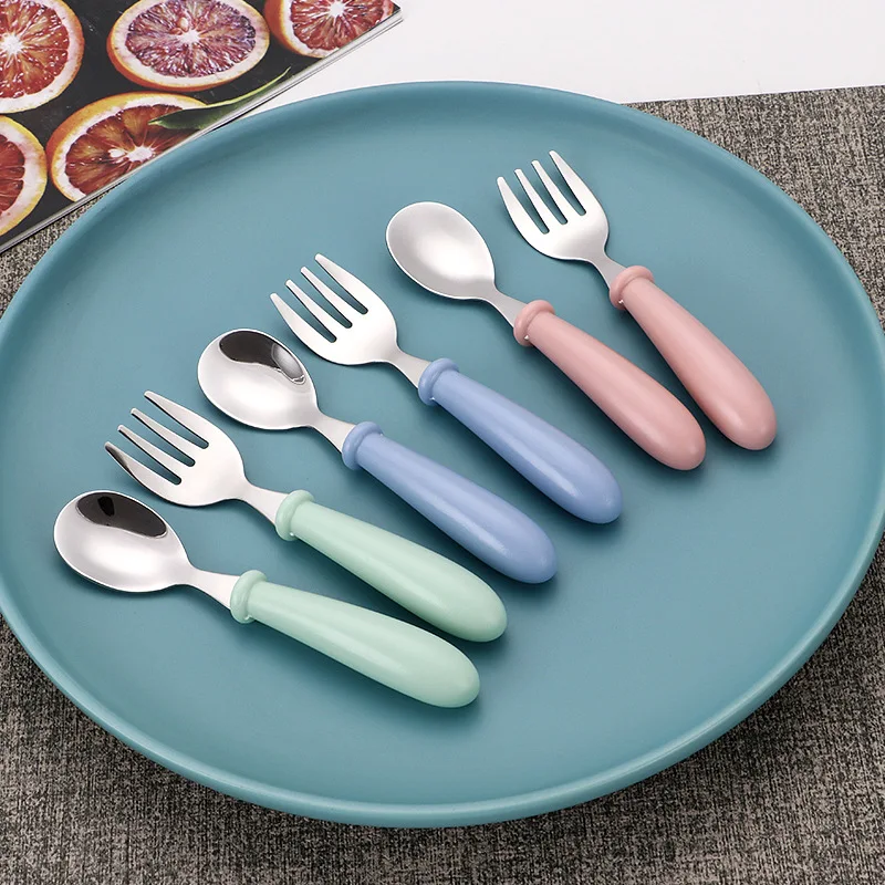 Infant Food Feeding Spoon Fork - Baby Food Utensils Set recension och pris