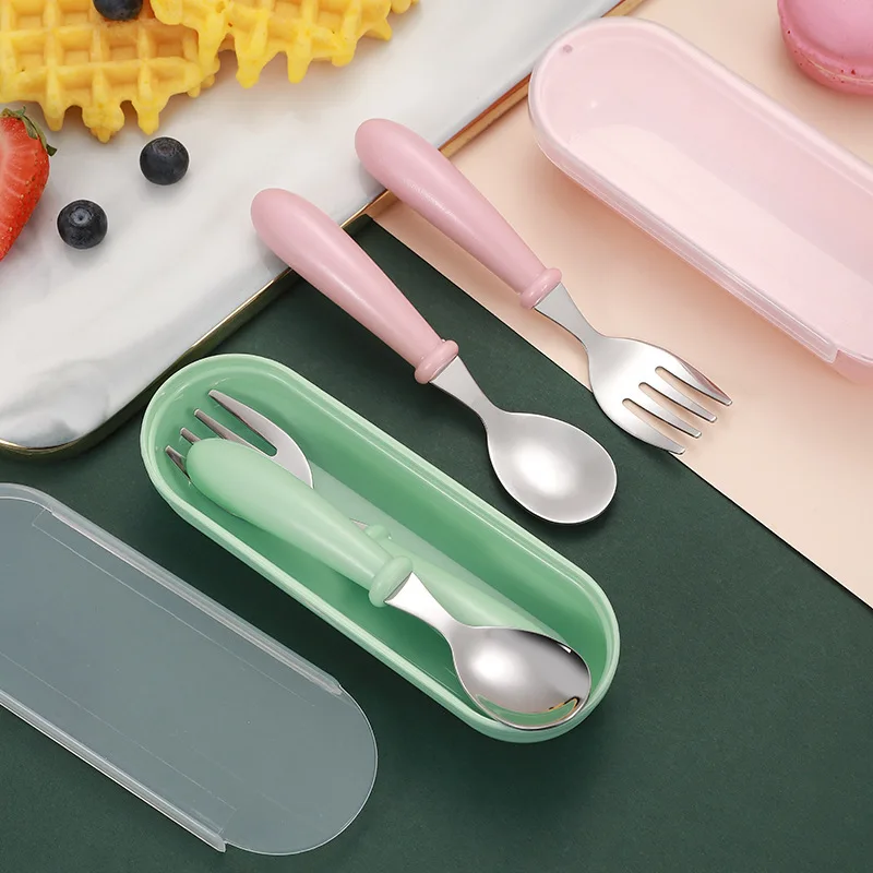 Infant Food Feeding Spoon Fork - Baby Food Utensils Set recension och pris