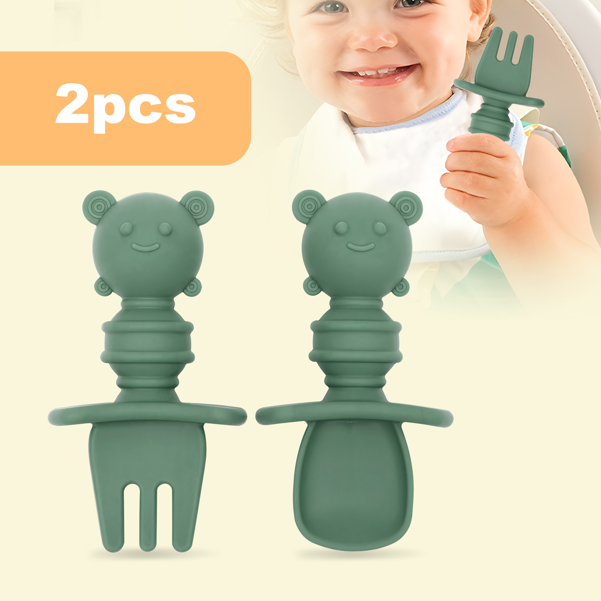 2-piece self-feeding spoon wit - Self Feed Spoon recension och pris