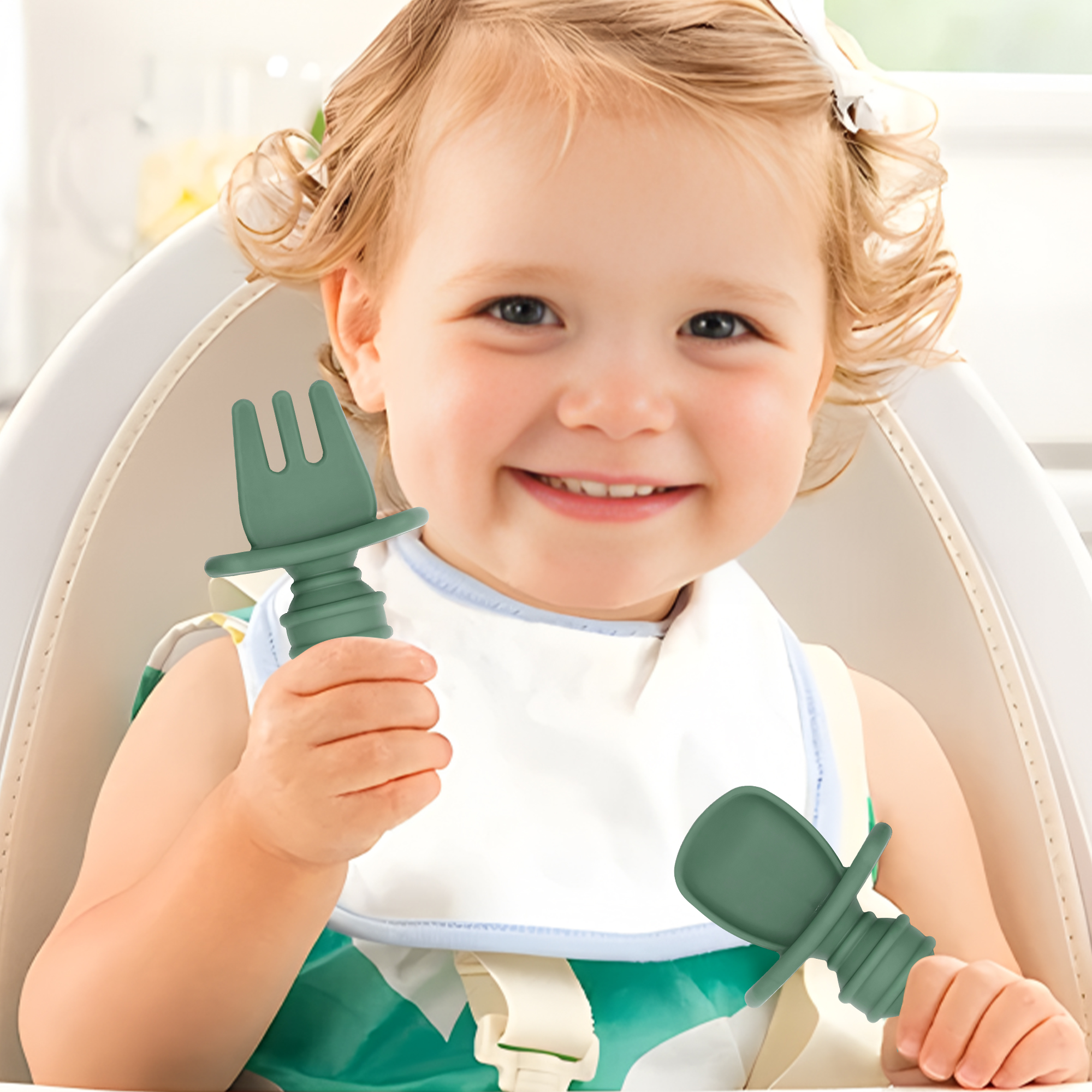 2-piece self-feeding spoon wit - Self Feed Spoon recension och pris