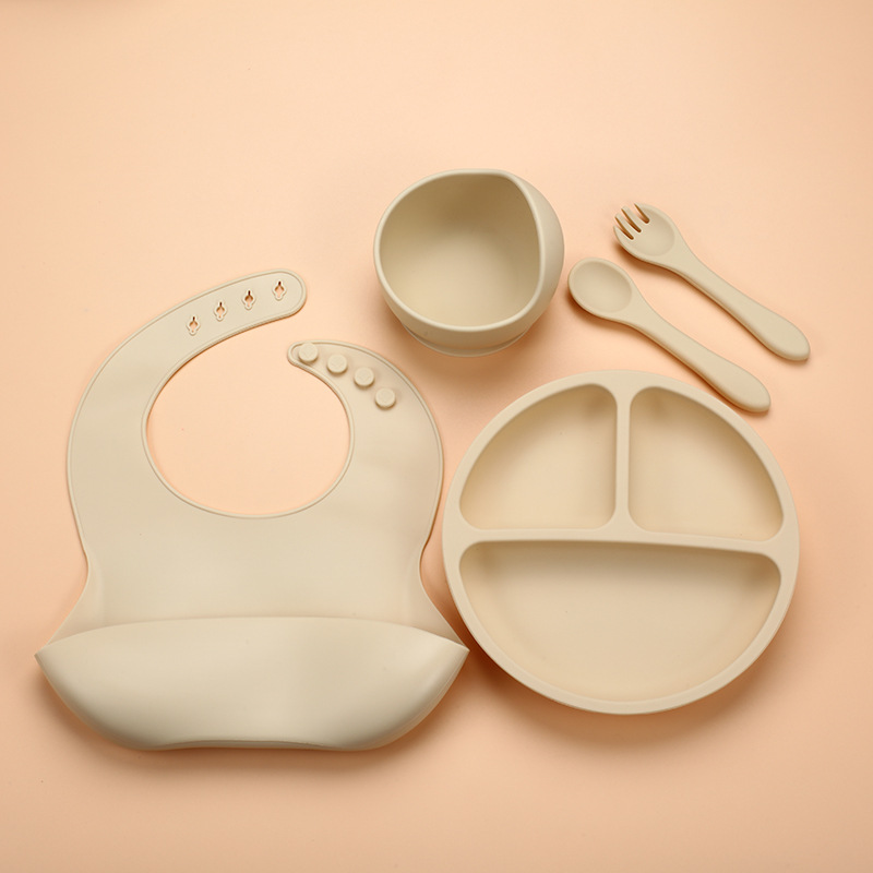 5Pcs Silicone Baby Feeding Set - Baby Food Menu recension och pris