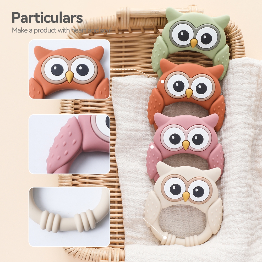 1pc Silicone Teether Baby 0-12 - Baby Food Name recension och pris