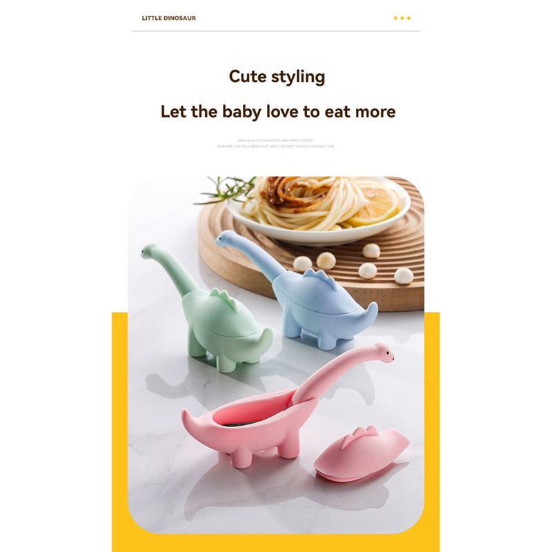Dinosaur Shaped Infant Food Fe - Baby Food Utensils Set recension och pris