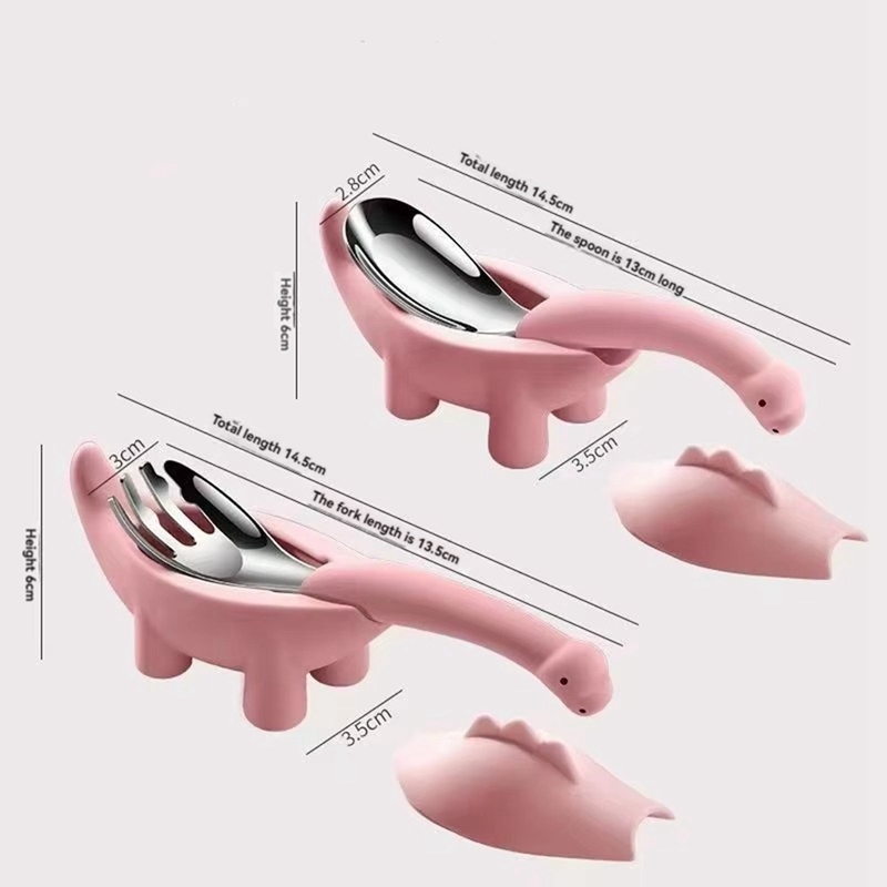 Dinosaur Shaped Infant Food Fe - Baby Food Utensils Set recension och pris